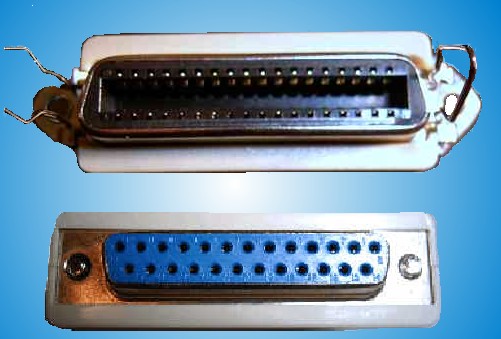 DB25F2C36F Vista conectores